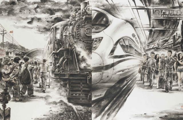 26陸佳 《歷史的融合》 200x250cm 紙本水墨 2010.jpg