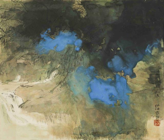01何海霞 《雨后》 46cm×53cm 紙本設色 1989.jpg