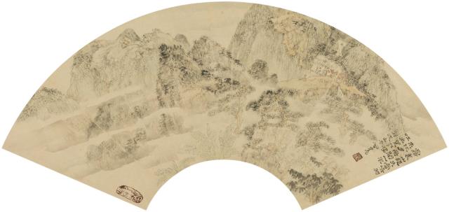 09周凱 《霧里山疑失 雷鳴雨未休》 32cm×45cm 紙本水墨 2006.jpg