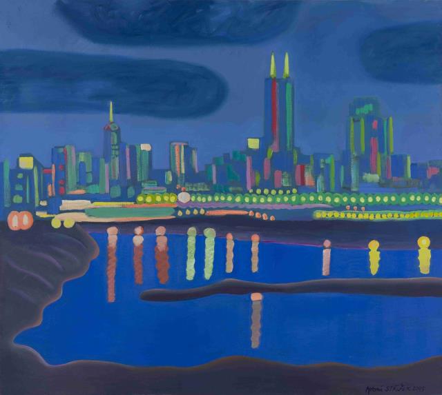 25安東尼?斯澤克 《深圳夜景》 135cm×150cm 木板油彩 2005.jpg