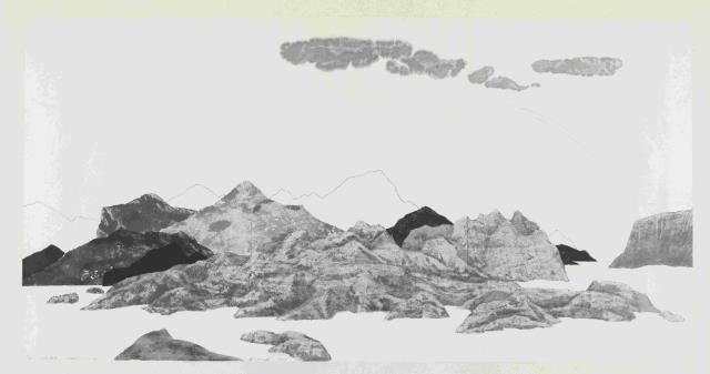 26張曉鋒 《山水清音》 98cm×188cm 水印木刻 2013.jpg
